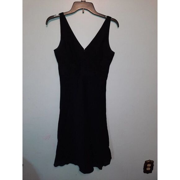 J. Crew Women's Black Linen Sleeveless Dress w/ Back Zipper Size 0 - Picture 1 of 5